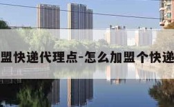 怎么加盟快递代理点-怎么加盟个快递代收点