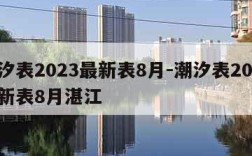 潮汐表2023最新表8月-潮汐表2023最新表8月湛江