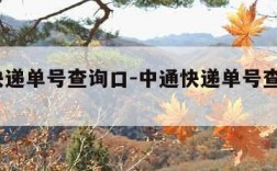 中通快递单号查询口-中通快递单号查询口78