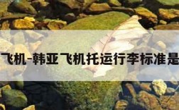 韩亚飞机-韩亚飞机托运行李标准是多少
