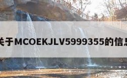 关于MCOEKJLV5999355的信息
