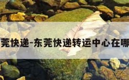 东莞快递-东莞快递转运中心在哪里