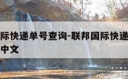 联邦国际快递单号查询-联邦国际快递单号查询官网中文