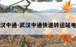 武汉中通-武汉中通快递转运站电话