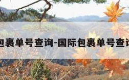包裹单号查询-国际包裹单号查询