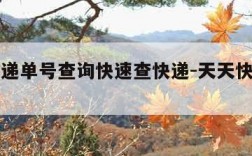 天天快递单号查询快速查快递-天天快递单号查洵
