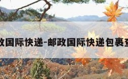 邮政国际快递-邮政国际快递包裹查询