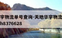 天地华宇物流单号查询-天地华宇物流单号查询单号h8376628