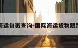 国际海运包裹查询-国际海运货物跟踪查询