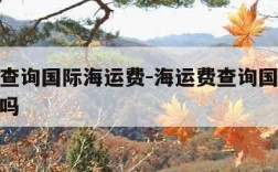 海运费查询国际海运费-海运费查询国际海运费涨了吗