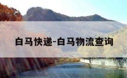 白马快递-白马物流查询