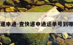 查快递申通-查快递申通运单号到哪里了