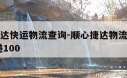 顺心捷达快运物流查询-顺心捷达物流单号查询 快递100