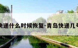 青岛快递什么时候恢复-青岛快递几号停运