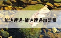 能达速递-能达速递加盟费