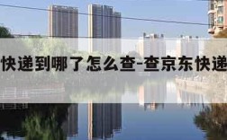 查京东快递到哪了怎么查-查京东快递到哪儿了