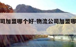 物流公司加盟哪个好-物流公司加盟哪个好赚钱