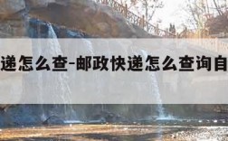 邮政快递怎么查-邮政快递怎么查询自己的快递
