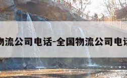 全国物流公司电话-全国物流公司电话大全